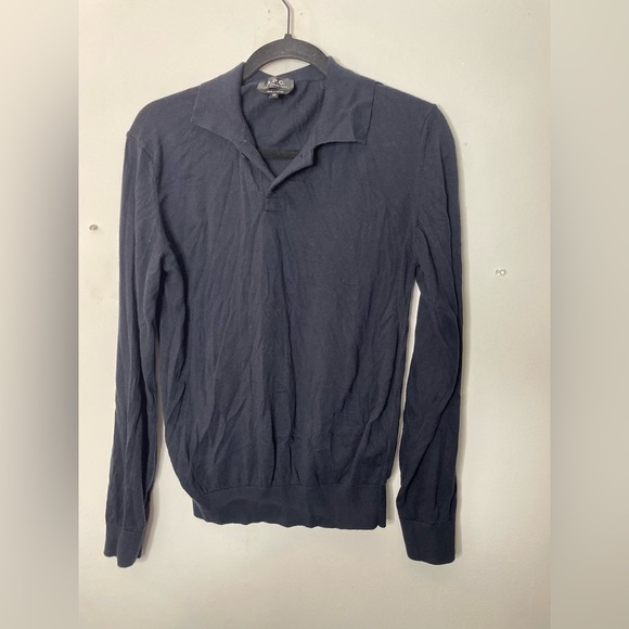 A.P.C polo neck shirt, size extra small - Picture 2 of 5